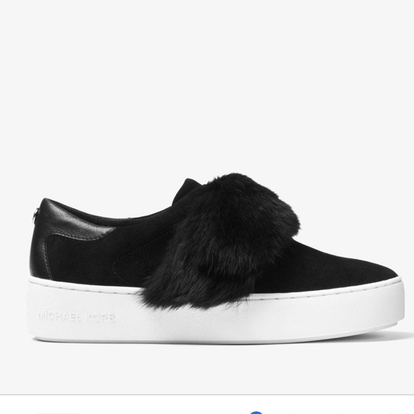 michael kors fur sneakers